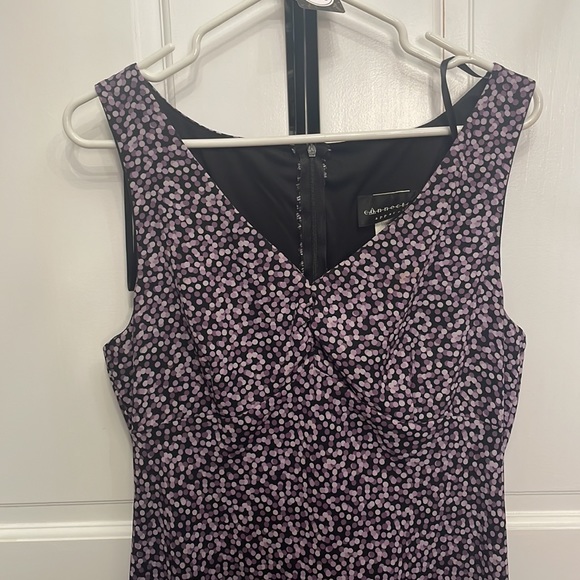 Connectedapparel - Purple and black formfitting dress - Picture 2 of 3